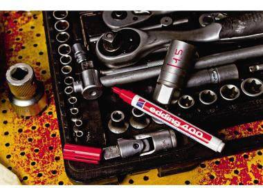 edding Permanentmarker 400 4-400008 1mm nachfüllbar Rundspitze violett