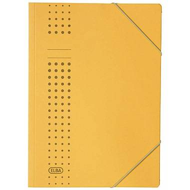 ELBA Eckspanner chic 400010054 DIN A4 150Bl. Karton gelb