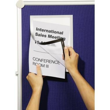 DURABLE Folienrahmen DURAFRAME 496801 A4 Klett magnetisch si