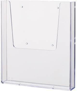 helit Wandprospekthalter H2350202 A4 1Fach PS transparent