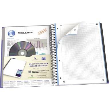 Oxford Registerbuch European Book Office 100104738 kariert 120Blatt