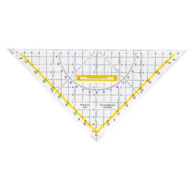 Aristo Dreieck TZ AR1650/4 250mm Griff abnehmbar glasklar