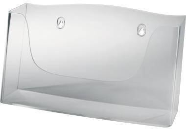 SIGEL Wandprospekthalter LH118 für DIN A4 quer 1Fach Acryl glasklar