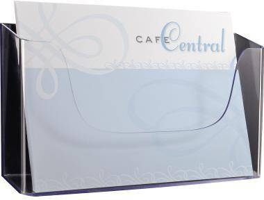 SIGEL Wandprospekthalter LH118 für DIN A4 quer 1Fach Acryl glasklar