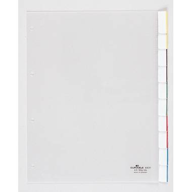 DURABLE Register 683119 245x297cm 10teilig Hartfolie tr