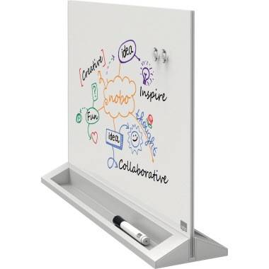 Nobo Schreibtafel Diamond 1905265 584x441mm Glas magnetisch ws
