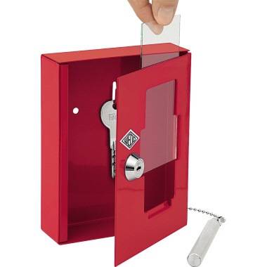 WEDO Notschlüsselkasten 10250102X 150x120x40mm rot