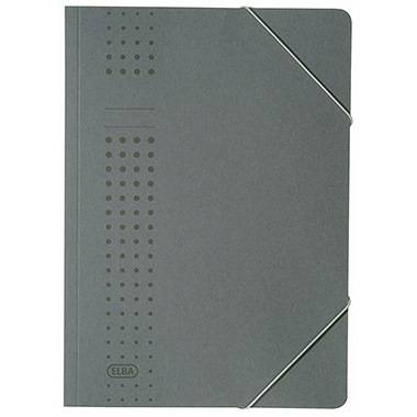 ELBA Eckspanner chic 400010101 DIN A4 150Bl. Karton anthrazit
