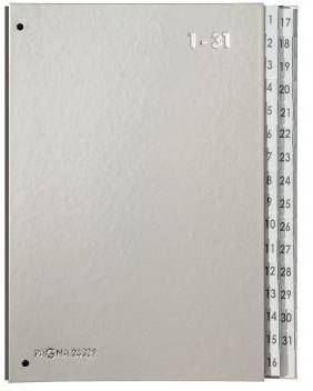 PAGNA Pultordner 24329-14 DIN A4 1-31 32Fächer Polyprpylen si