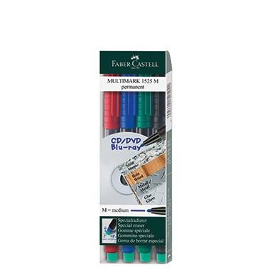 Faber Castell CD DVD-Marker MULTIMARK 152504 1mm 4 St./Pack.