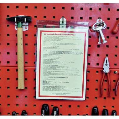 Leitz Sichttasche 40940000 DIN A4 0,2mm genarbt Öse PVC weich farblos