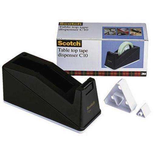 Scotch Tischabroller C10 bis 25mmx66m Kunststoff schwarz