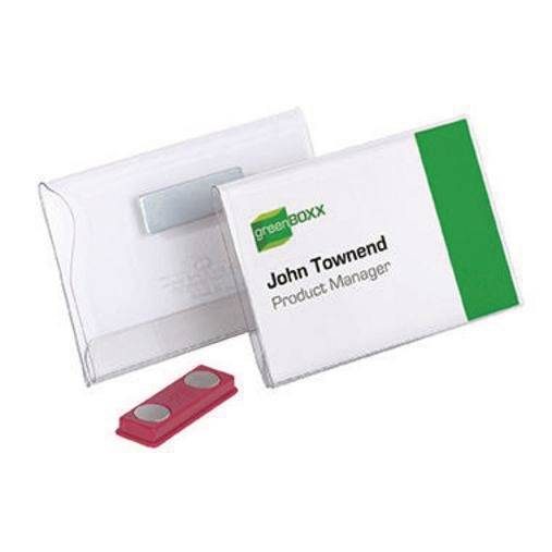 DURABLE Namensschild 811719 90x54mm Hartfolie tr 25 St./Pack .