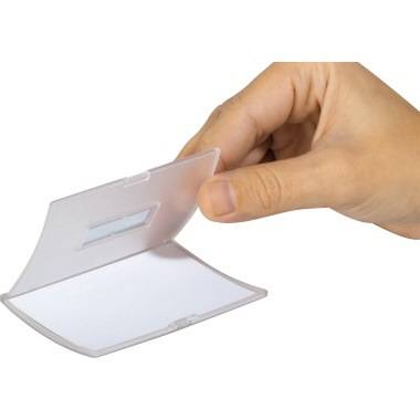 DURABLE Namenschild Click Fold 821419 90x54mm tr 25 St./Pack