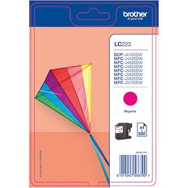 Brother Tintenpatrone LC223M 550 Seiten magenta