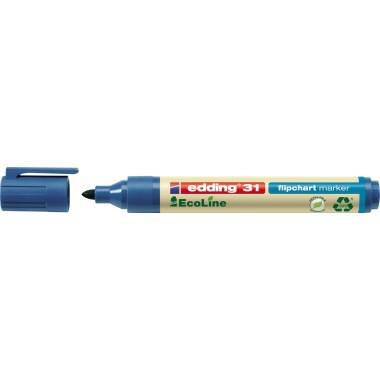 edding Flipchartmarker 31 EcoLine 4-31003 1,5-3mm Rundspitze blau