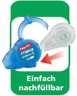 Tipp-Ex Korrekturroller Easy Refill 8794242 5mmx14m Mehrweg weiß