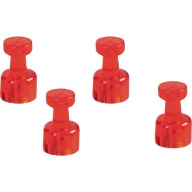 magnetoplan Magnet Memohalter 1666118 18mm rot 4 St./Pack.