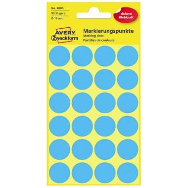 Avery Zweckform Markierungspunkt 3005 18mm blau 96 St./Pack.