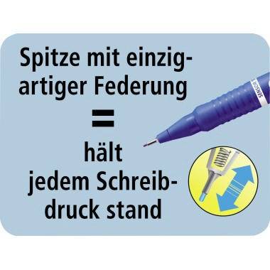 STABILO Feinschreiber sensor 189/41 Strichstärke 0,3mm blau