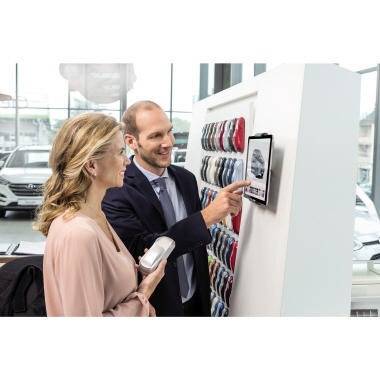 DURABLE Tablethalter 893323 7-13Zoll Wandhalter silber