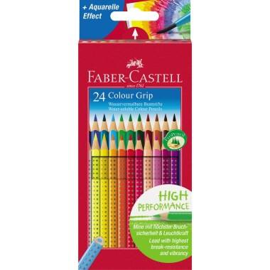 Faber-Castell Farbstift Colour GRIP 112424 farbig sortiert 24 St./Pack.