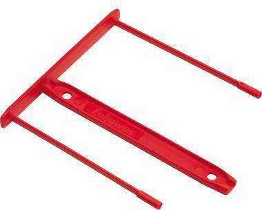 Bankers Box Abheftbügel 0089602 85mm Kunststoff rot 100 St./Pack.