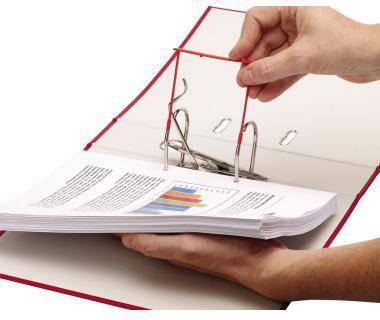 Bankers Box Abheftbügel 0089602 85mm Kunststoff rot 100 St./Pack.