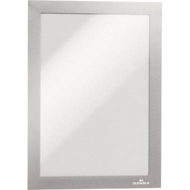DURABLE Magnetrahmen DURAFRAME 487123 DIN A5 silber 2 St./Pack.