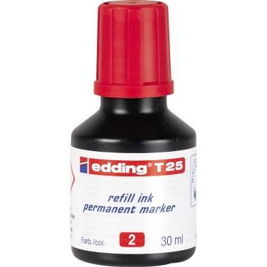 edding Nachfülltusche T 25 4-T25002 30ml geruchsarme Tusche rot