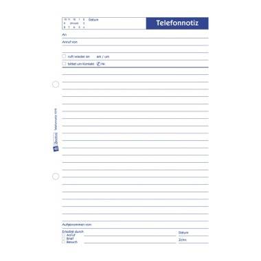 Avery Zweckform Gesprächsnotiz 1019 DIN A5 50Blatt weiß