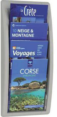 Paperflow Prospekthalter Quick Blick 4061.02 grau