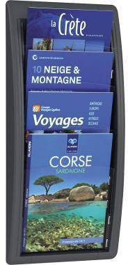 Paperflow Prospekthalter Quick Blick 4061.11 4Fächer anthrazit