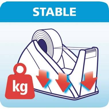 tesa Tischabroller Easy Cut 57421-00000 33mx19mm rot/blau