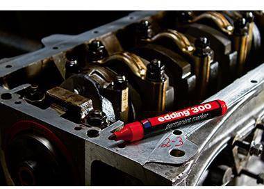 edding Permanentmarker 300 4-300002 1,5-3mm Rundspitze nachfüllbar rt