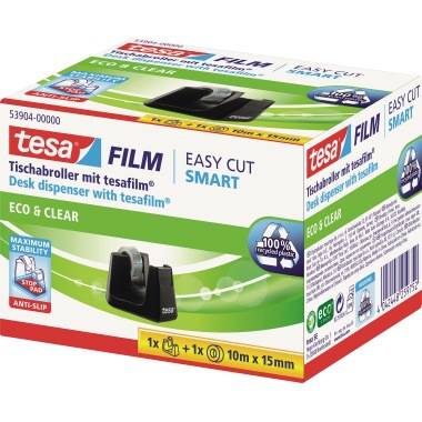 tesa Tischabroller ecoLogo Smart 53904-00000-00 schwarz +Klebefilm