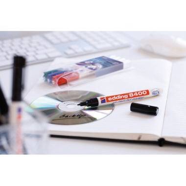 edding CD/DVD-Marker 8400 4-8400002 0,5-1mm Rundspitze rt