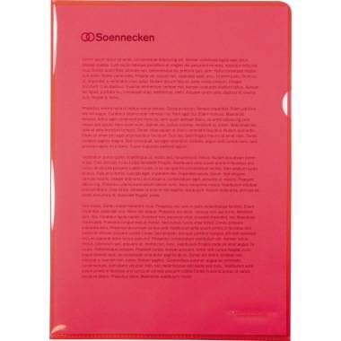 Soennecken Sichthülle 1468 DIN A4 PP rot 50 St./Pack.