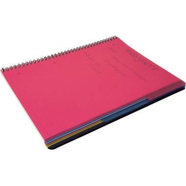 Soennecken Officebook 2350 DIN A4+ 90g 80Bl. 4fbg. Rand 3Register lin.