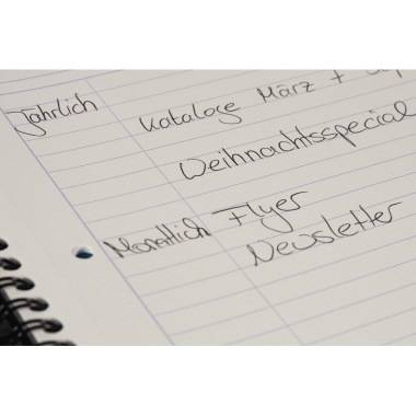 Soennecken Officebook 2350 DIN A4+ 90g 80Bl. 4fbg. Rand 3Register lin.