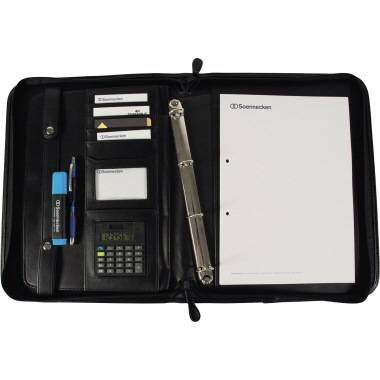 Soennecken Schreibmappe Essen 5164 Griff Lederimitat schwarz