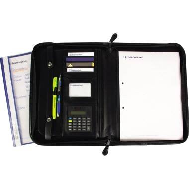 Soennecken Schreibmappe Dortmund 5165 Leder schwarz
