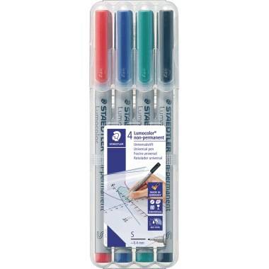 STAEDTLER Folienschreiber Lumocolor 311 WP4 0,4mm sortiert 4 St./Pack.