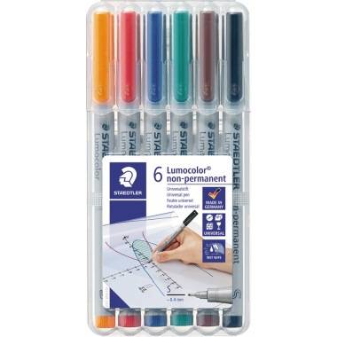 STAEDTLER Folienschreiber Lumocolor 311 WP6 0,4mm sortiert 6 St./Pack.