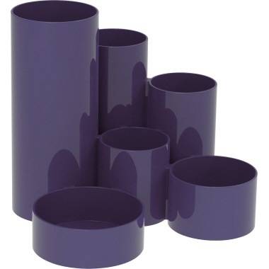 MAUL Stifteköcher MAULdeskbox 4115537 rund 6Fächer Kunststoff bl