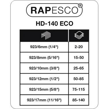 RAPESCO Blockheftgerät ECO HD-140 1396 140Blatt weiß