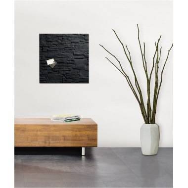SIGEL Magnetboard Artverum GL169 480x480x15mm Glas Schiefer-Stone