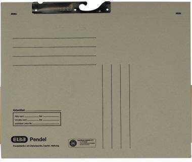 ELBA Pendelhefter 100570025 DIN A4 Dehntasche 320g Karton grau