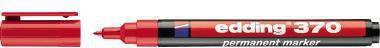 edding Permanentmarker 370 4-370002 1mm Rundspitze nachfüllbar rot