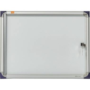 Nobo Schaukasten 1901798 51x37x2,2cm 2xDIN A4 Aluminium ws